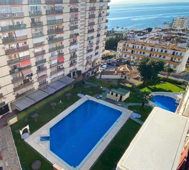 Estudio con vista al mar a 200 mts de la playa Benalmádena Exterior foto